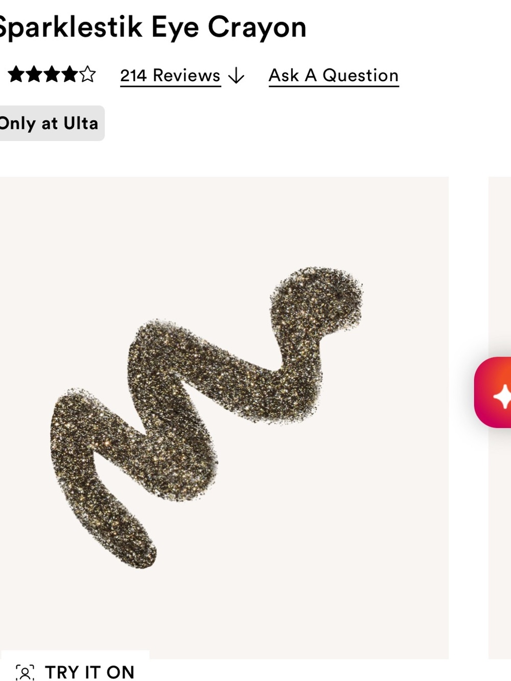 Half Magic Sparklestik Eye Crayon in Noir or Never